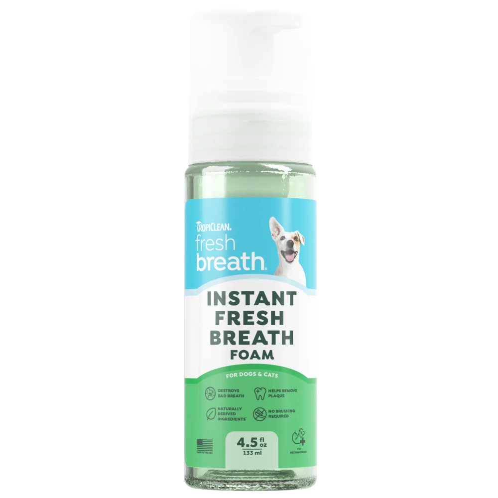 TropiClean Fresh Breath Foam 4.5oz